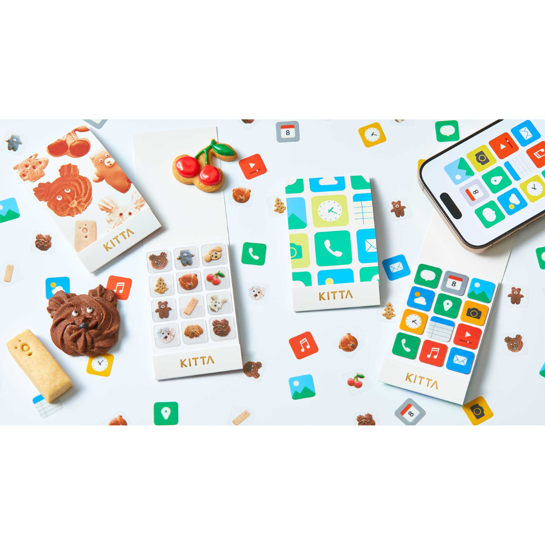 KITTA Clear Sticker — Snack — close-up