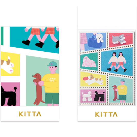 KITTA Special Sticker Sheet — Doggy — sheet front