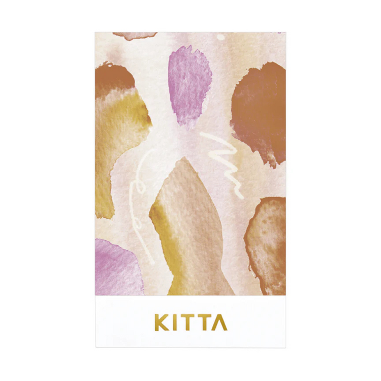 KITTA Washi Tape — Collage Suisai Silver Foil — pattern detail