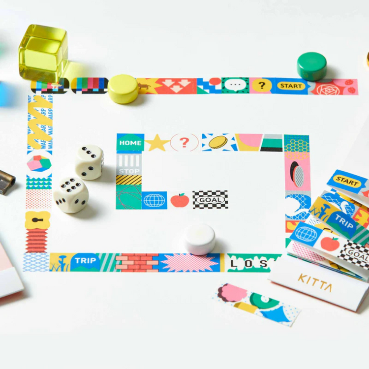 KITTA Washi Tape — Extended Jabara Sugoroku — with packaging