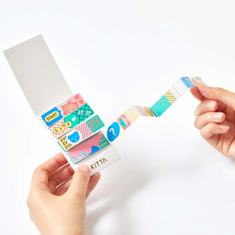 KITTA Washi Tape — Extended Jabara Sugoroku — roll side view