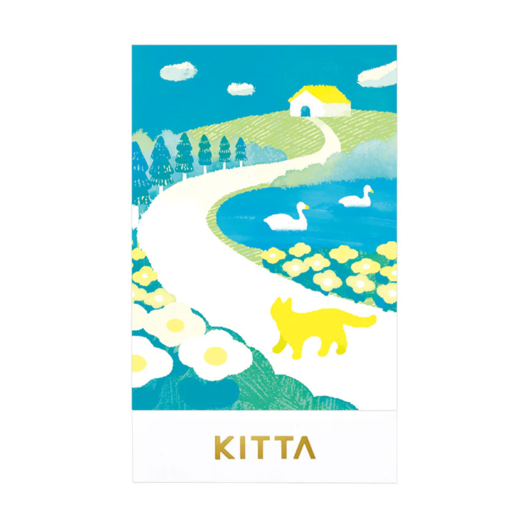 KITTA Washi Tape — Collage Oka Gold Foil — pattern detail