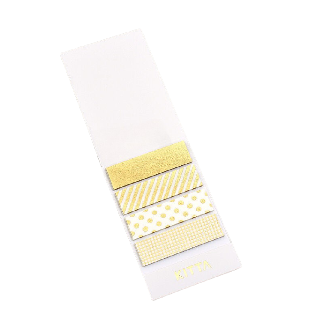 KITTA Washi Tape — Gold Mix — pattern detail