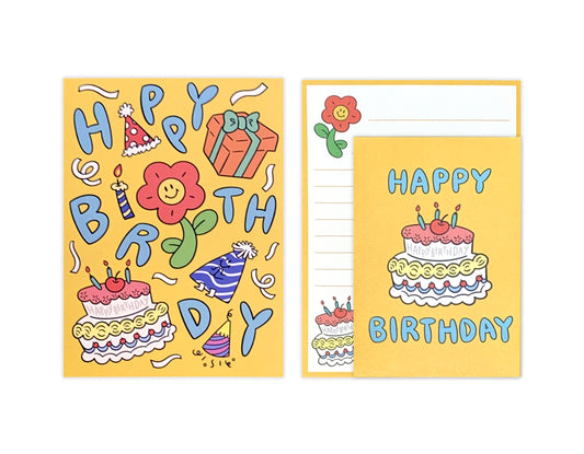D'Won Mini Letter — Happy Birthday — closed card