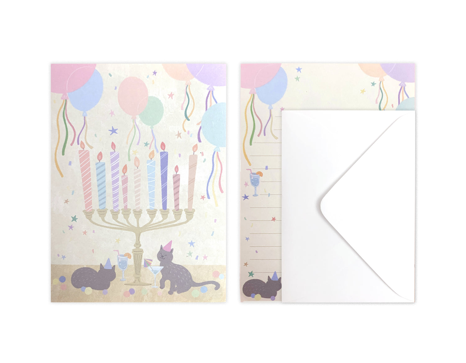 D'Won Mini Letter — Party Cat — closed card