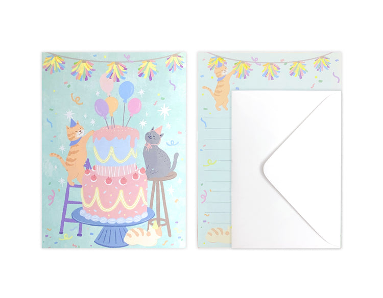 D'Won Mini Letter — Making A Cake — closed card