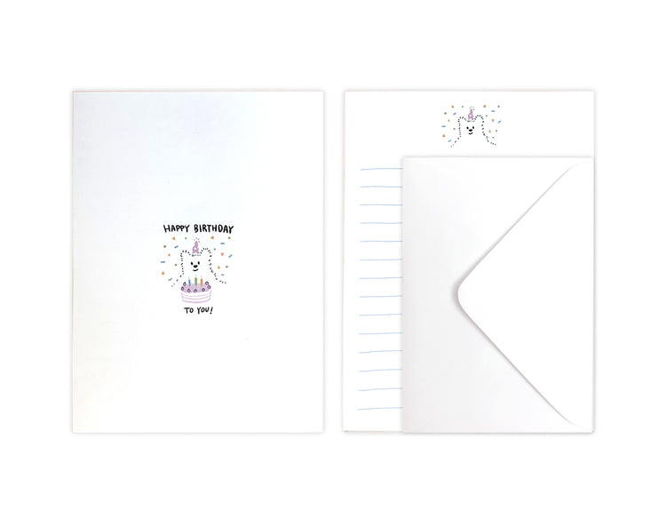 D'Won Mini Letter — Birthday Bear — closed card