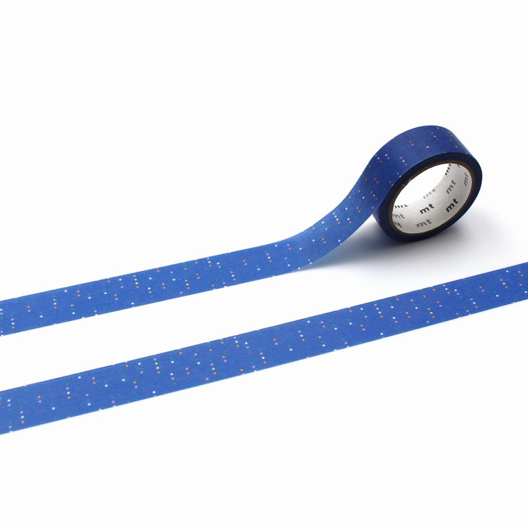 mt 1P Kamoi Washi Tape — Mini Dot Pattern — roll front