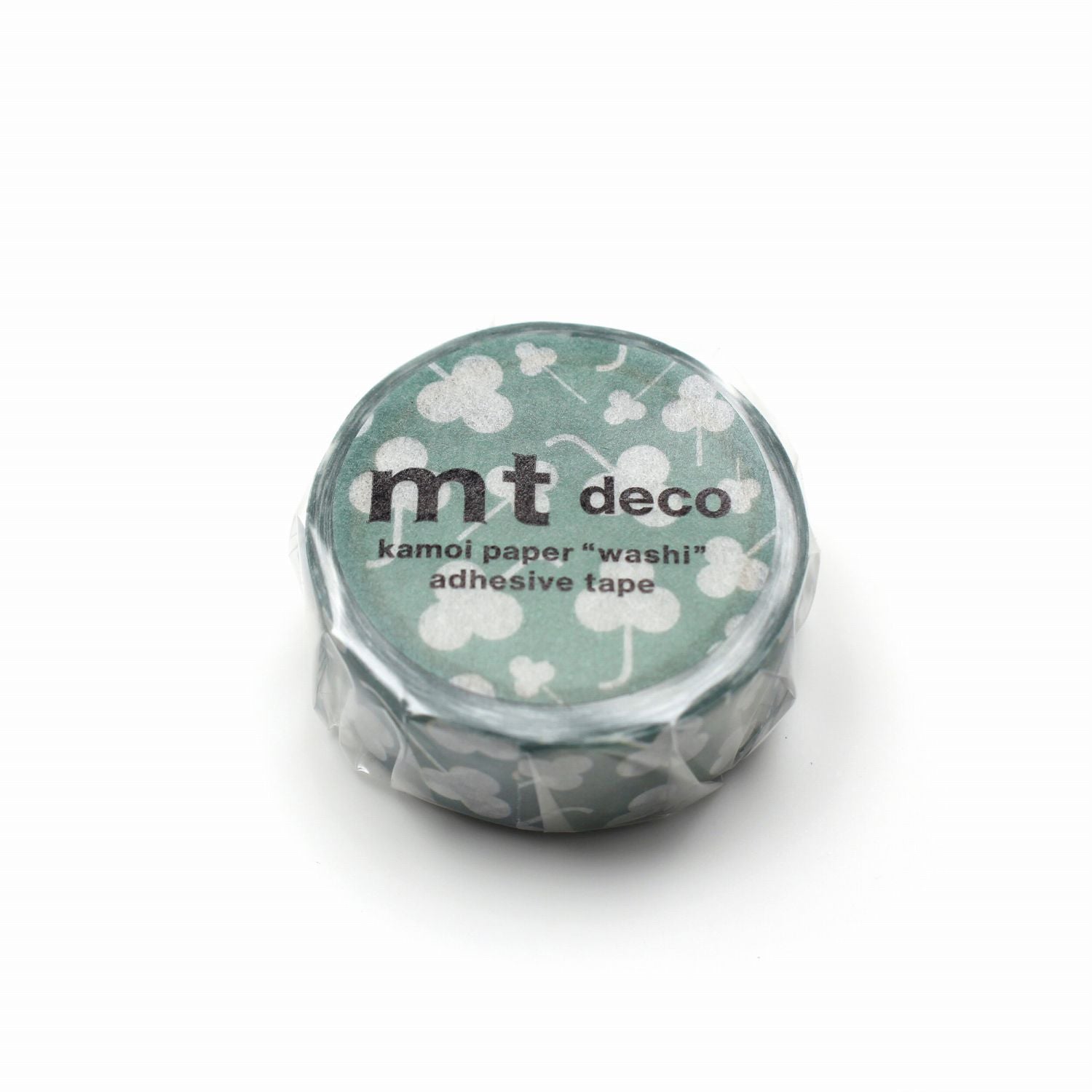 mt 1P Kamoi Washi Tape — Clover Silhouette — pattern detail