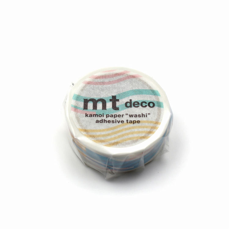 mt 1P Kamoi Washi Tape — Wavy Pastel — pattern detail