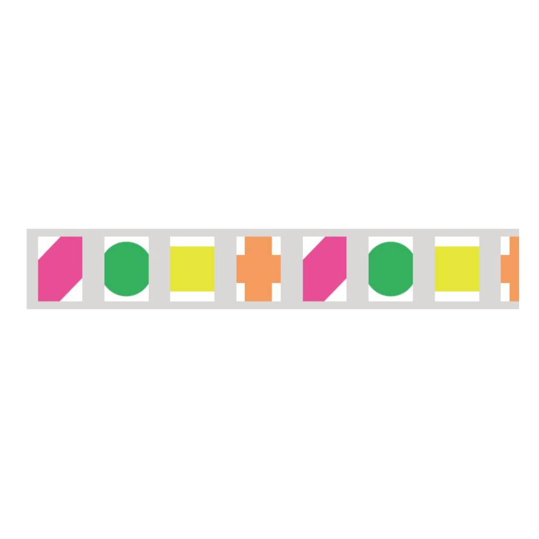 mt Expo KL Limited Edition Washi Tape — Kinokuniya Pattern — rolled out on paper