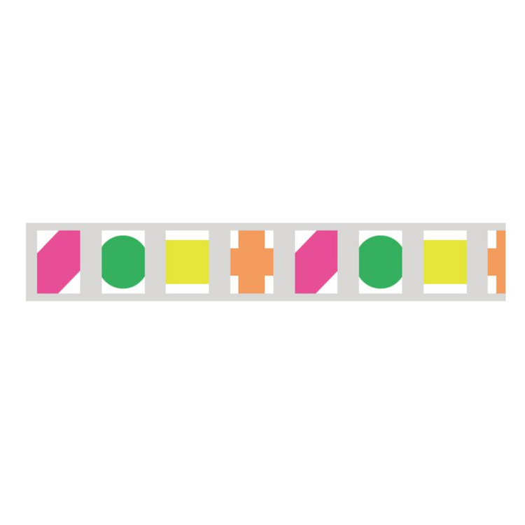 mt Expo KL Limited Edition Washi Tape — Kinokuniya Pattern — rolled out on paper