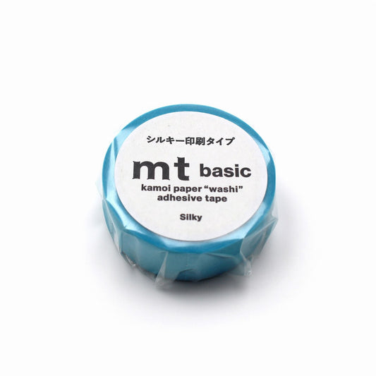 mt 1P Kamoi Washi Tape — Silky Light Blue — pattern detail