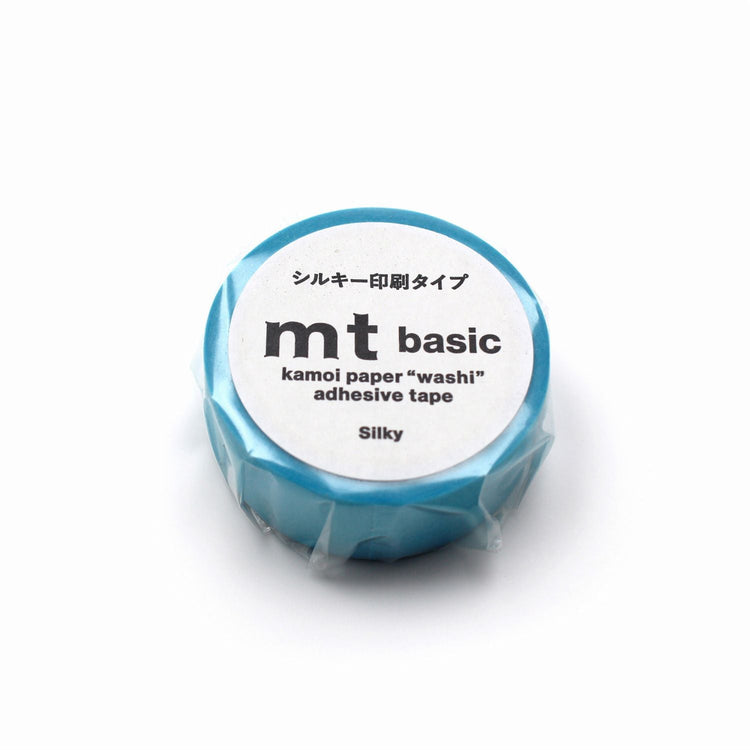 mt 1P Kamoi Washi Tape — Silky Light Blue — pattern detail