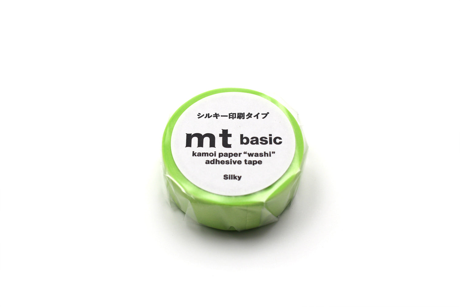 mt 1P Kamoi Washi Tape — Silky Light Green — pattern detail