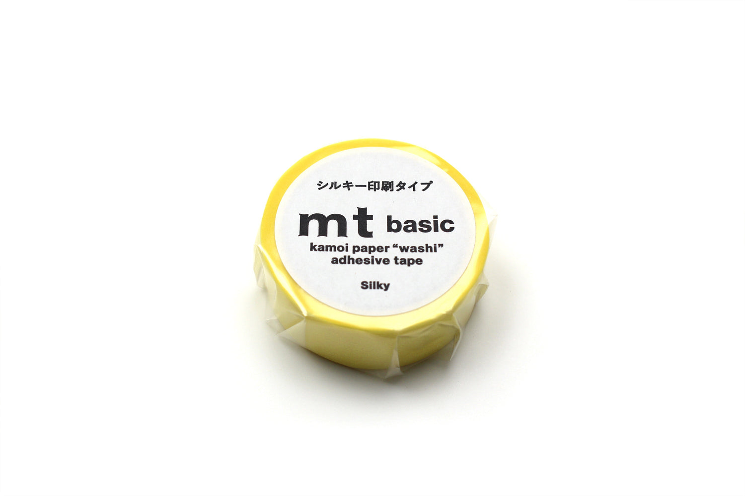 mt 1P Kamoi Washi Tape — Silky Yellow — pattern detail