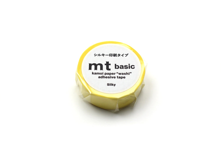 mt 1P Kamoi Washi Tape — Silky Yellow — pattern detail