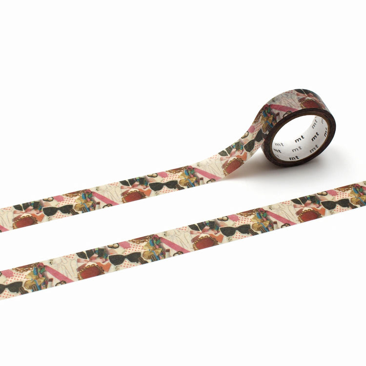 mt Upcyle Washi Tape — Upcycle Fashion Collage — roll front