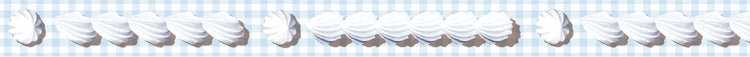 mt EX Washi Tape — Whipped Cream Line — colour close-up
