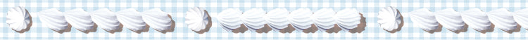 mt EX Washi Tape — Whipped Cream Line — roll side view
