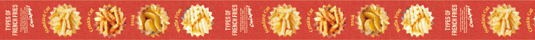 mt EX Washi Tape — French Fries — rolled out on paper