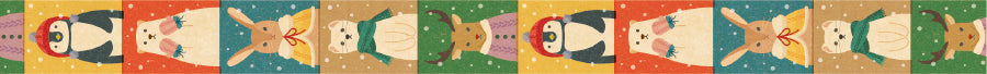 mt EX Washi Tape — Winter Attire — rolled out on paper