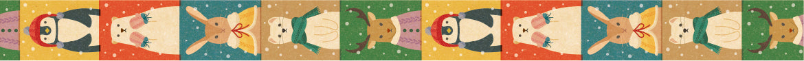 mt EX Washi Tape — Winter Attire — colour close-up