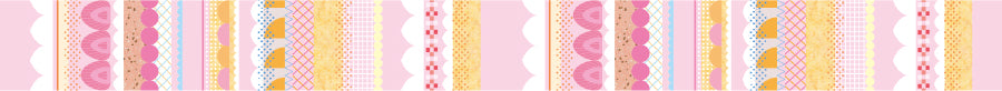 mt EX Washi Tape — Cake Graphic — rolled out on paper