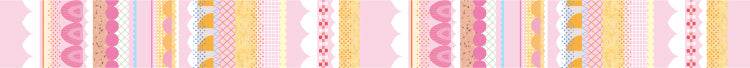 mt EX Washi Tape — Cake Graphic — roll side view