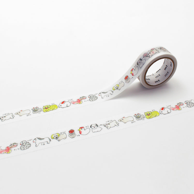 mt x Isabelle Boinot Washi Tape — Zodiac — roll front