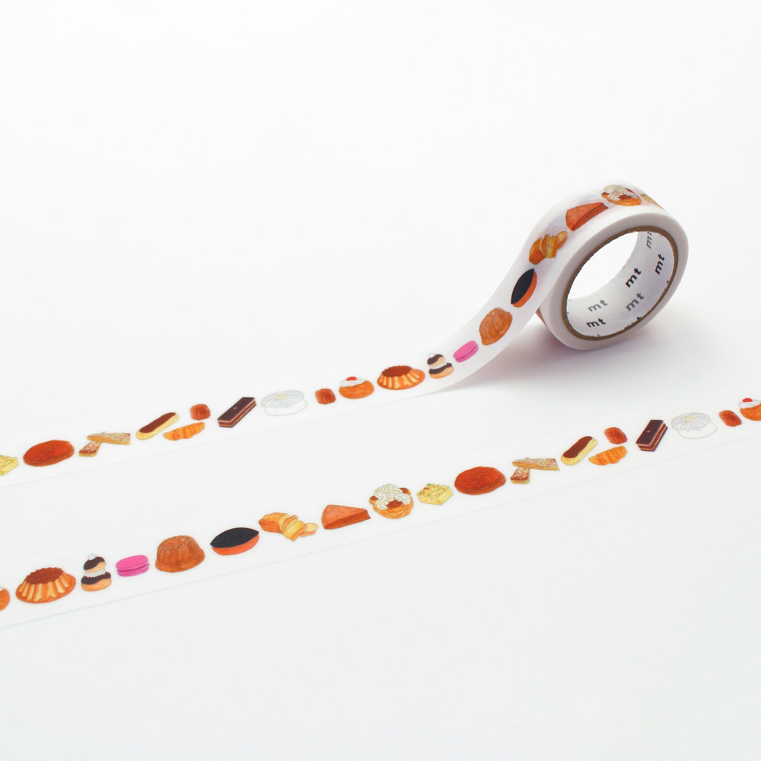 mt x Isabelle Boinot Washi Tape — French Sweets — roll front