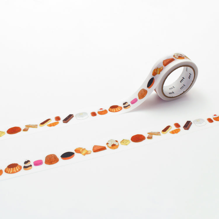 mt x Isabelle Boinot Washi Tape — French Sweets — roll front