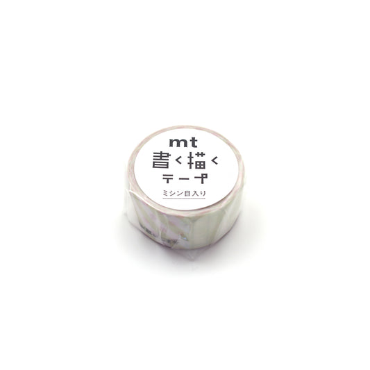 mt KakuKaku Washi Tape — Onegaishimasu with Perforations — pattern detail