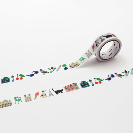 mt x Léa Maupetit Washi Tape — Paris — roll front