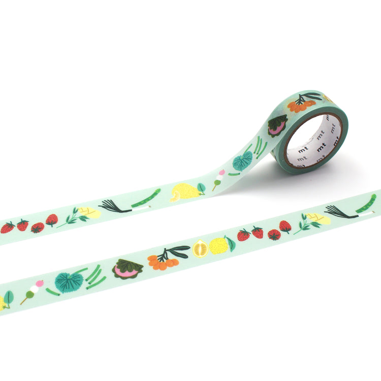 mt x Léa Maupetit Washi Tape — Blooming Spring — roll front