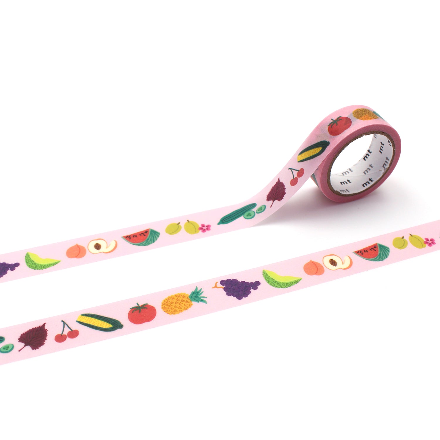 mt x Léa Maupetit Washi Tape — Endless Summer — roll front
