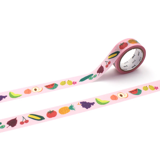 mt x Léa Maupetit Washi Tape — Endless Summer — roll front