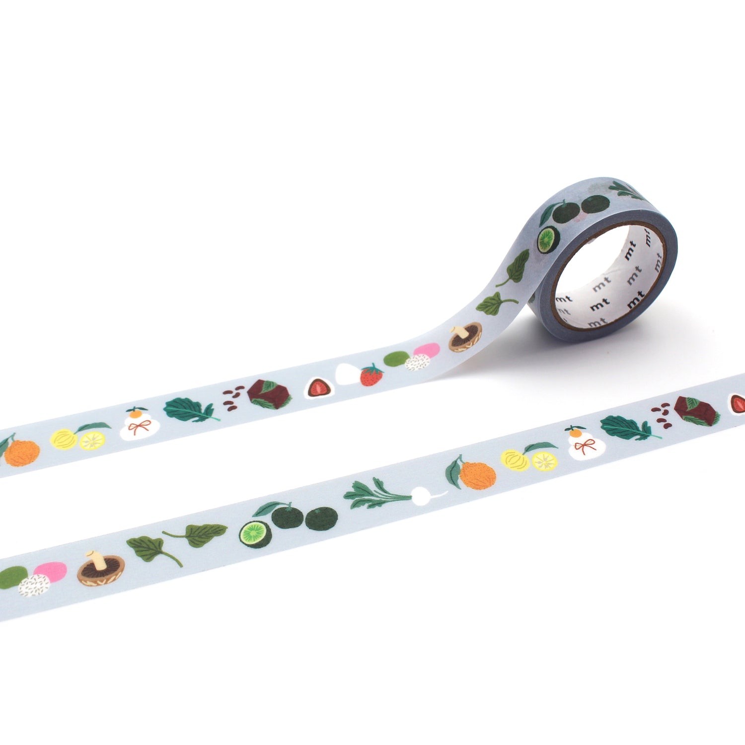 mt x Léa Maupetit Washi Tape — Whimsical Winter — roll front