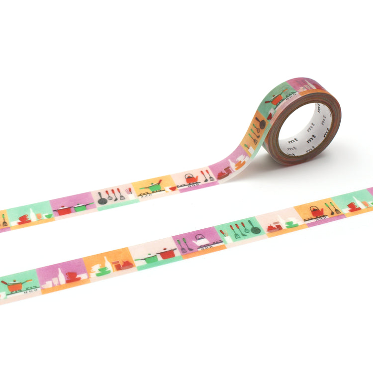 mt Maruichikyu Washi Tape — Kitchen — roll front