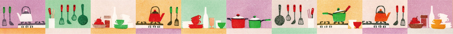 mt Maruichikyu Washi Tape — Kitchen — with packaging