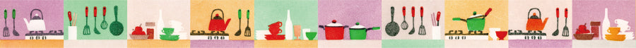 mt Maruichikyu Washi Tape — Kitchen — rolled out on paper