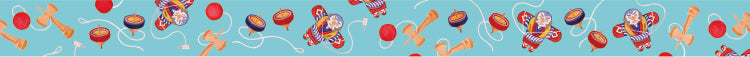 mt Maruichikyu Washi Tape — Pastime in the Past — roll side view