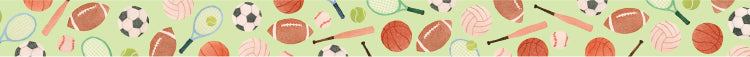 mt Maruichikyu Washi Tape — Various Ball Games — roll side view