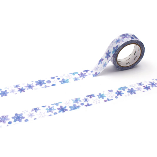 mt Maruichikyu Washi Tape — Snowflake — roll front