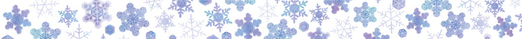 mt Maruichikyu Washi Tape — Snowflake — rolled out on paper