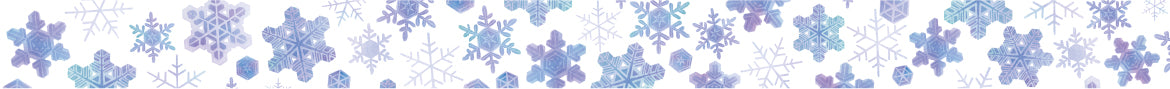 mt Maruichikyu Washi Tape — Snowflake — colour close-up
