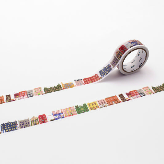mt x Polly Fern Washi Tape — Street — roll front