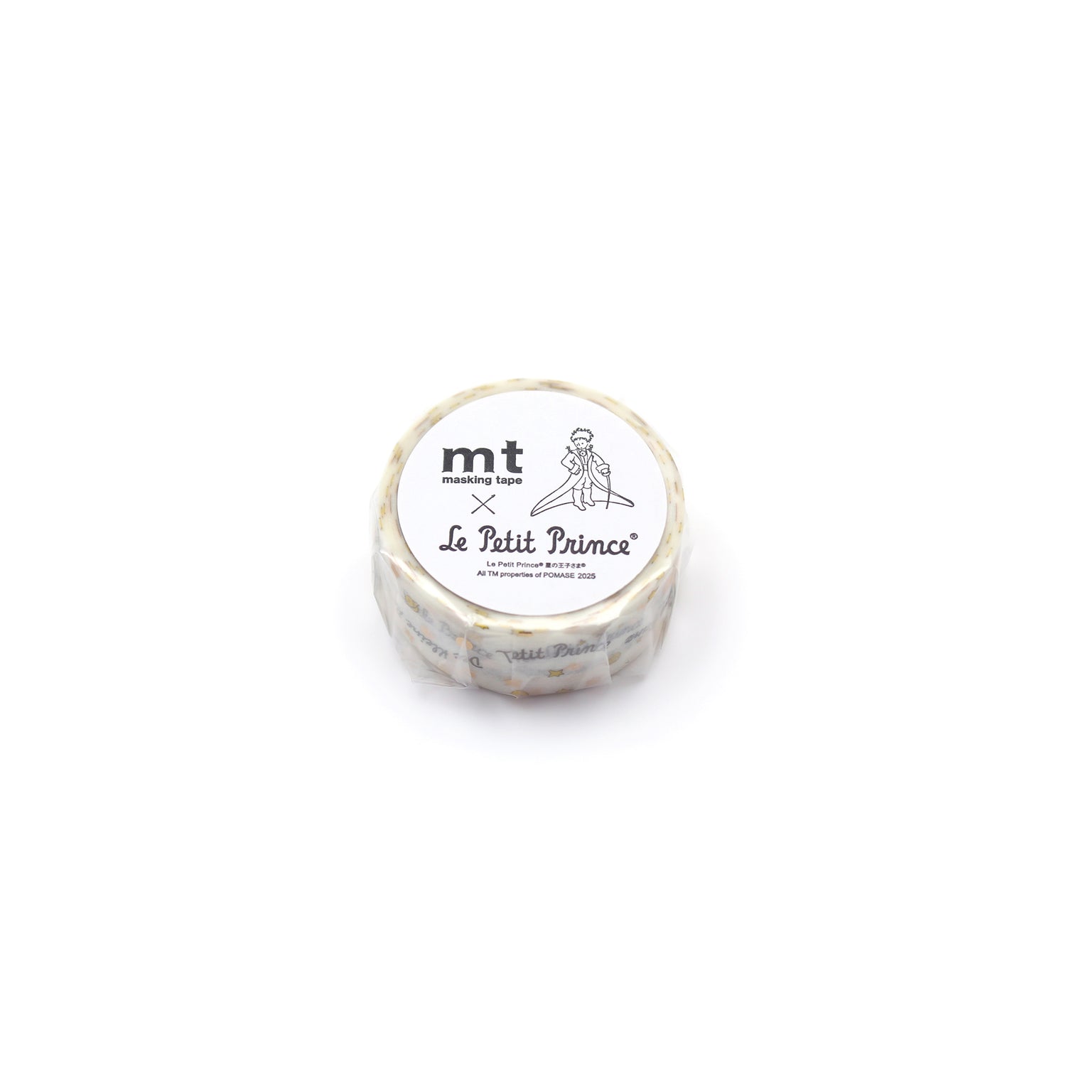 mt x Le Petit Prince Washi Tape — Title Wave — rolled out on paper