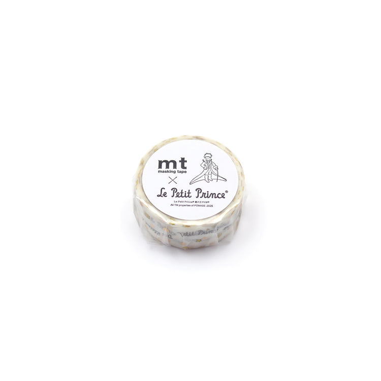 mt x Le Petit Prince Washi Tape — Title Wave — rolled out on paper