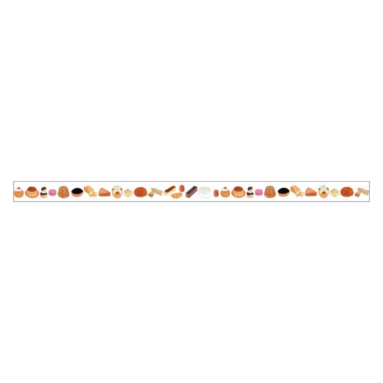 mt x Isabelle Boinot Washi Tape — French Sweets — rolled out on paper